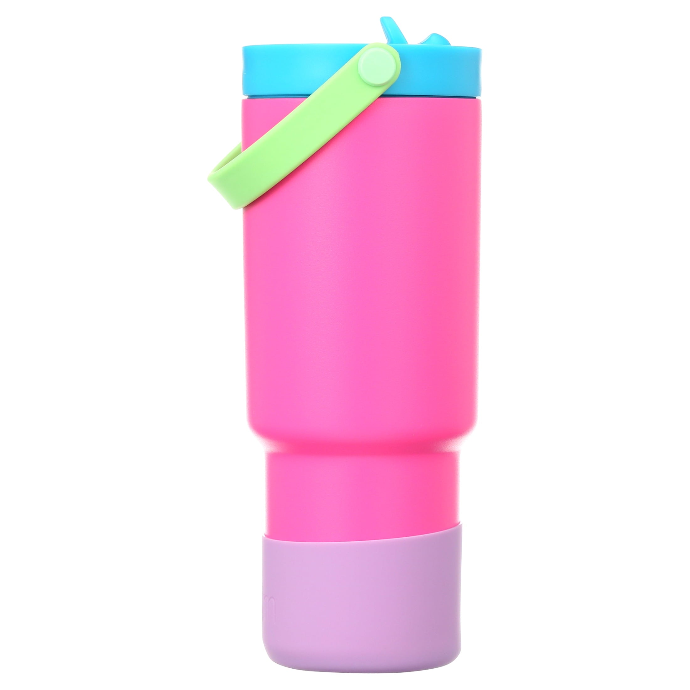 Simple Modern 24 fl oz Insulated Stainless Steel Trek Pivot Tumbler with Straw Lid and Top Handle|Seaside Blue - E9IO