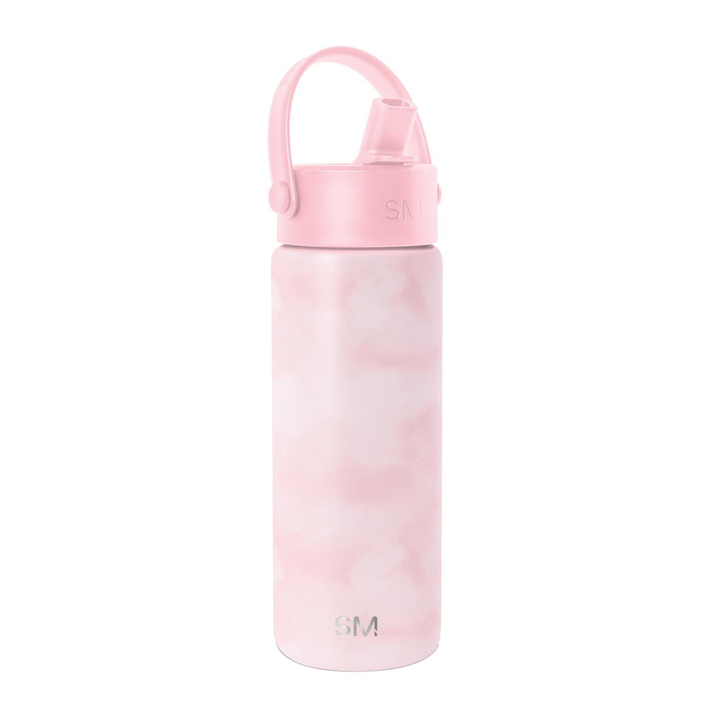 Simple Modern 18 fl oz Insulated Stainless Steel Summit Wide Mouth Water Bottle with Handle and Straw Lid|Black and White Checkmate - GQ5P