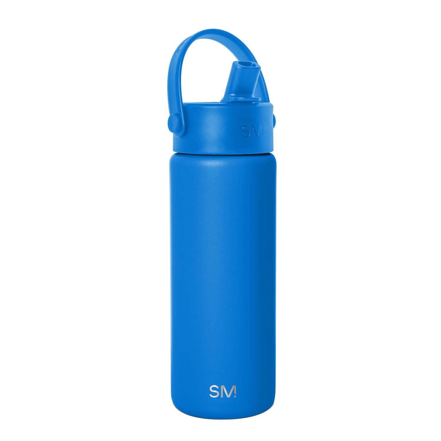 Simple Modern 18 fl oz Insulated Stainless Steel Summit Wide Mouth Water Bottle with Handle and Straw Lid|Black and White Checkmate - GQ5P