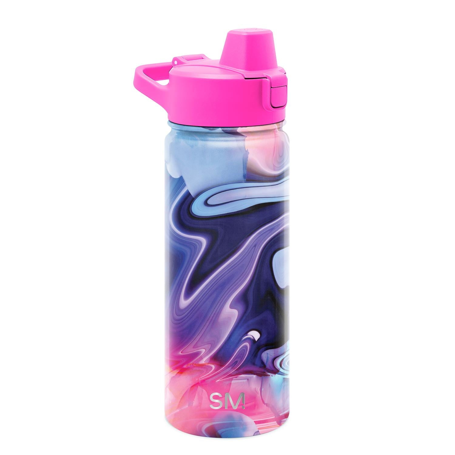 Simple Modern 18 fl oz Insulated Stainless Steel Summit Water Bottle with Covered Silicone Straw Lid | Dreamcicle - 4UQG