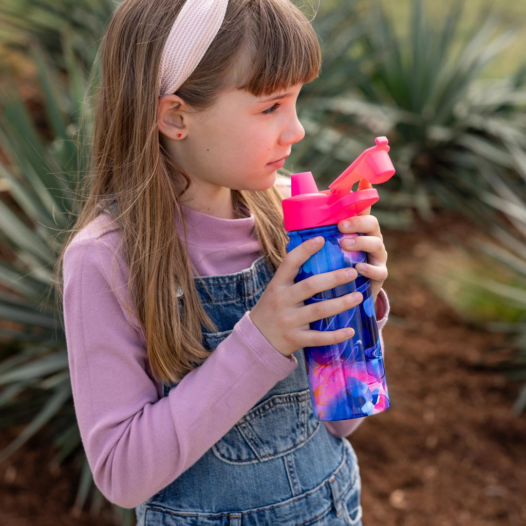Simple Modern 18 fl oz Insulated Stainless Steel Summit Water Bottle with Covered Silicone Straw Lid | Dreamcicle - 4UQG