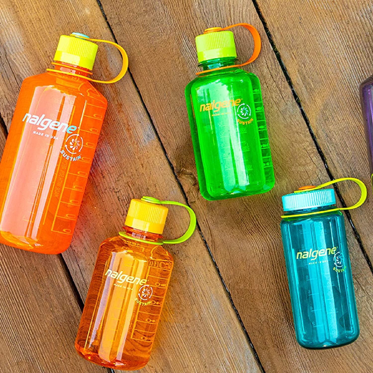 Nalgene Sustain 16 oz. Narrow Mouth Water Bottle - Cornflower Blue - 9JZL