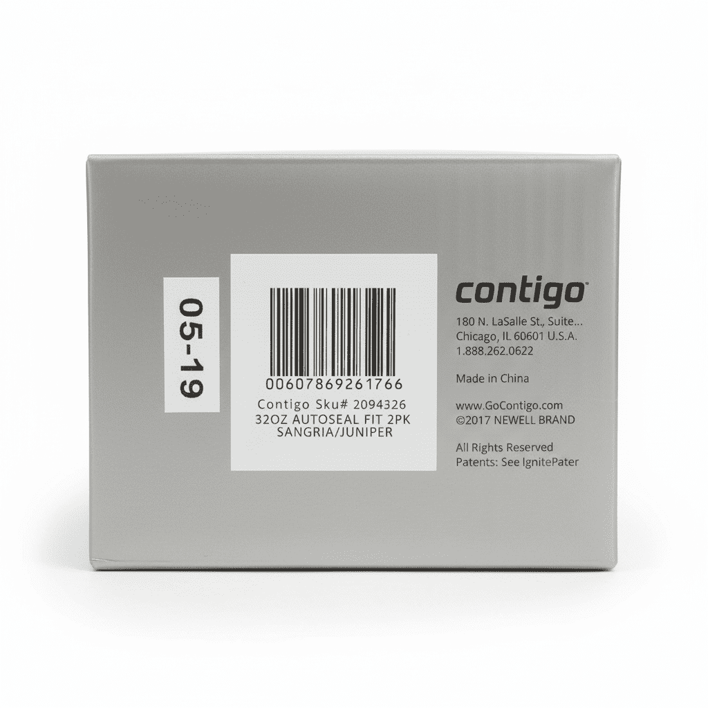 Contigo 32oz AutoSeal Fit Water Bottle 2-Pack Sangria Juniper New Damaged Box - Q1W5