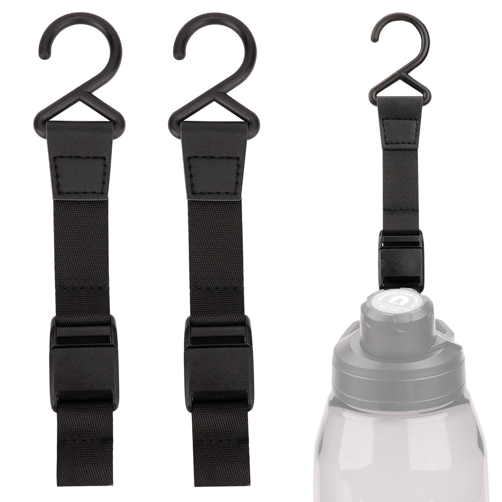 Linkidea 2 Pack Fence Hooks for Sport Water Bottle, Compatible with CamelBak Chute Mag Steel/Tritan 20/24/25/32/40/50oz, S Shaped Hook Hanger Magnetic Buckle for Outdoor Sports Camping - LQED