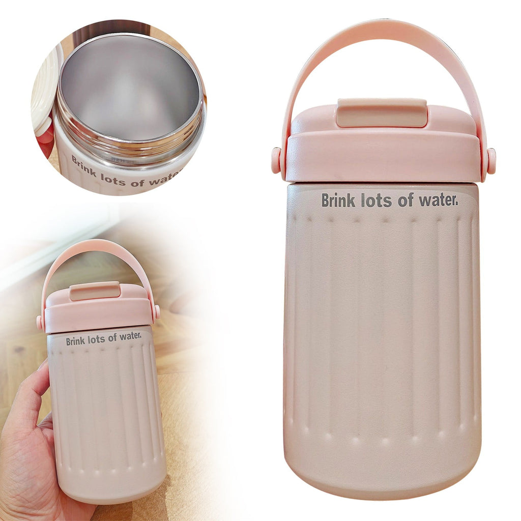 BinKFF Simple Modern Travel Coffee Mug, Insulated Coffee Tumblers with Lid, Double Walled Iced Travel Coffee Mug for Woman and Man Stainless Steel Tumbler with Handle - 6OZ4