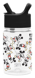 Simple Modern Disney 12oz Summit Kids Tritan Water Bottle with Straw Lid for Toddler - Dishwasher Safe Travel Tumbler - Disney: Mickey Retro - L9VR
