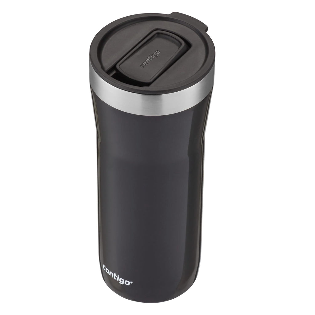 Contigo Streeterville Stainless Steel Tumbler with Plastic Straw and Splash-Proof Lid, Licorice, 32 fl. oz - 55VL