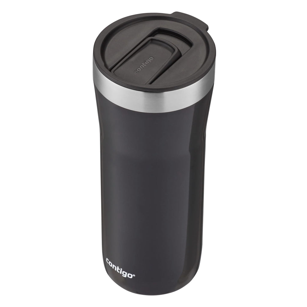 Contigo Streeterville Stainless Steel Tumbler with Plastic Straw and Splash-Proof Lid, Licorice, 32 fl. oz - 55VL