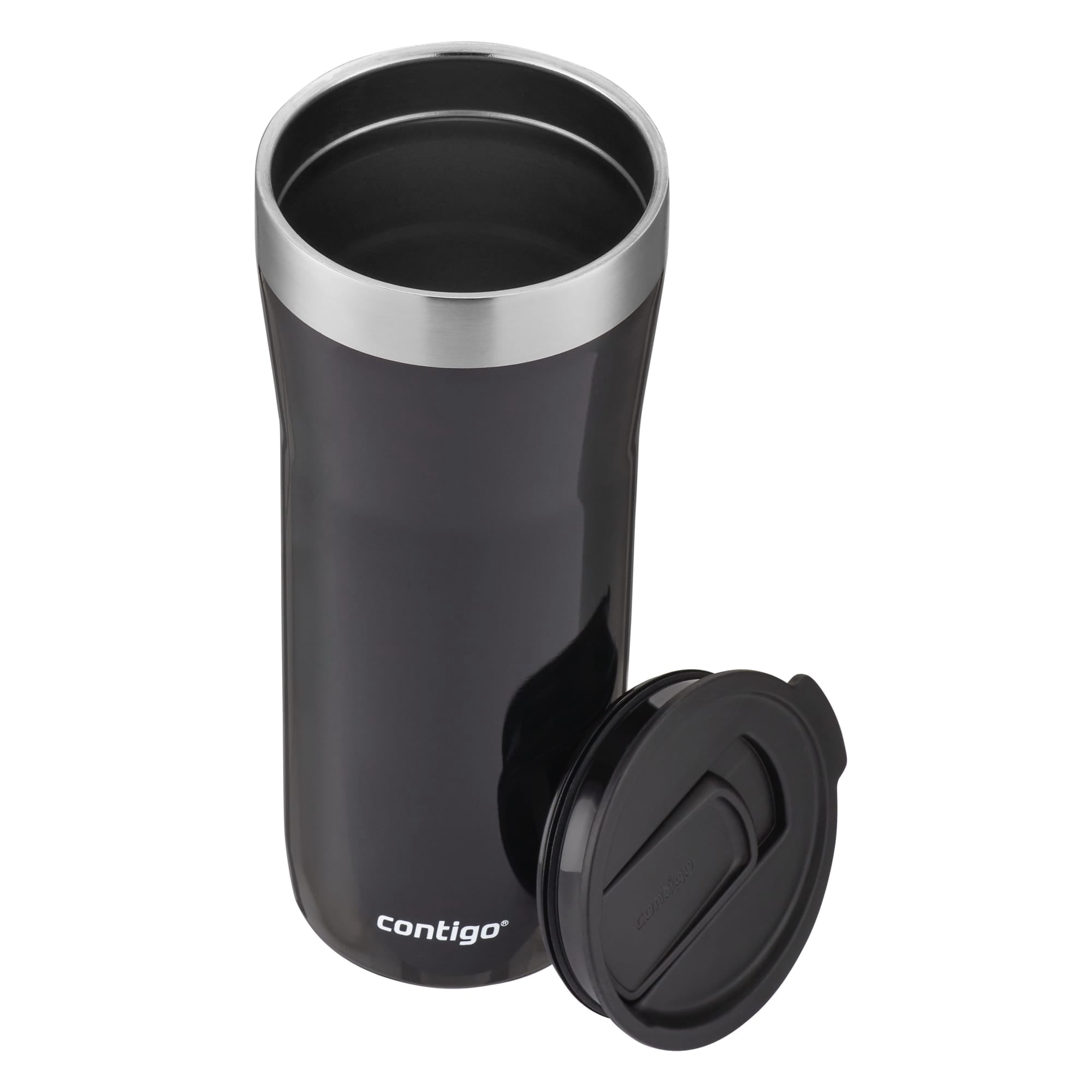 Contigo Streeterville Stainless Steel Tumbler with Plastic Straw and Splash-Proof Lid, Licorice, 32 fl. oz - 55VL