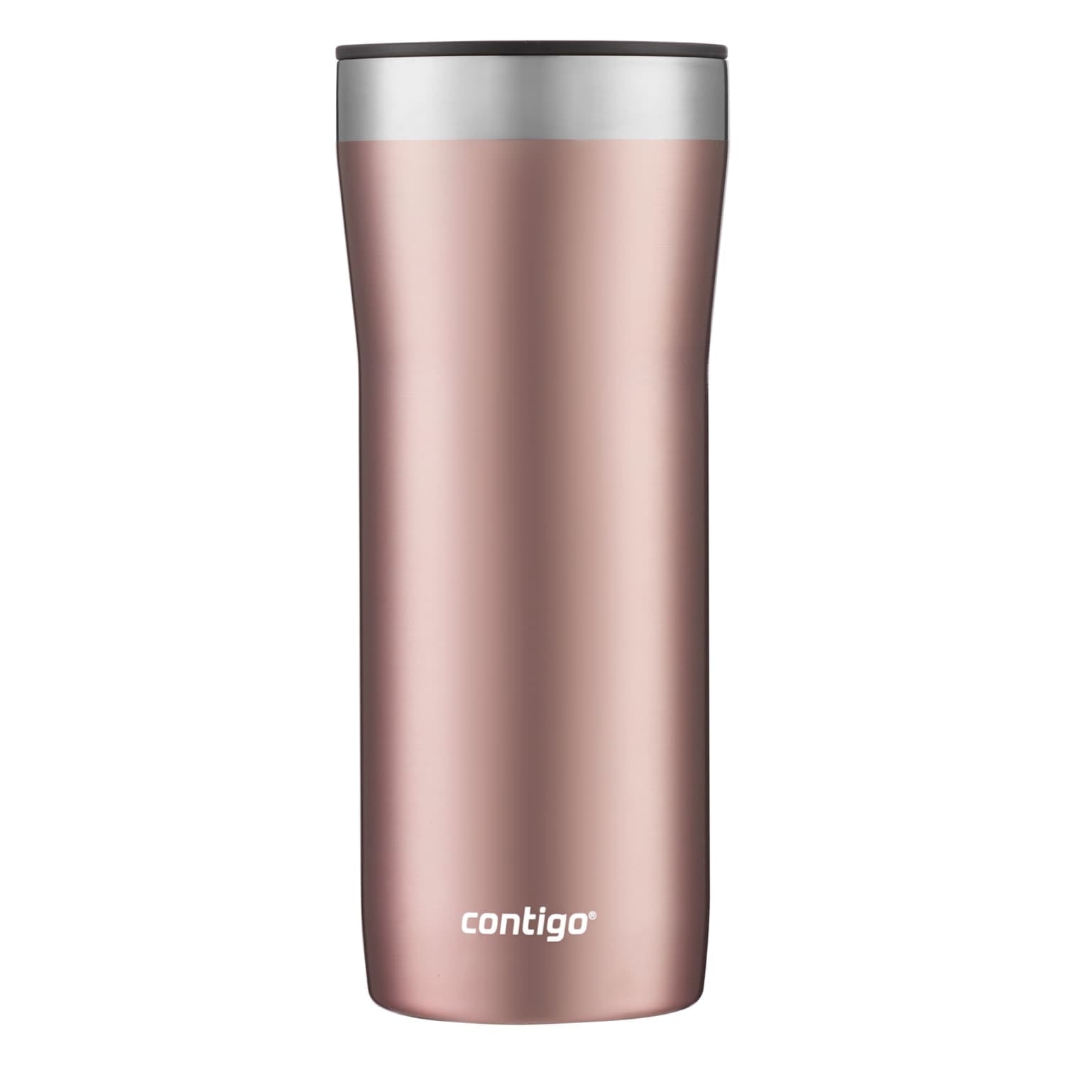 Contigo Streeterville Stainless Steel Tumbler with Plastic Straw and Splash-Proof Lid, Licorice, 32 fl. oz - 55VL