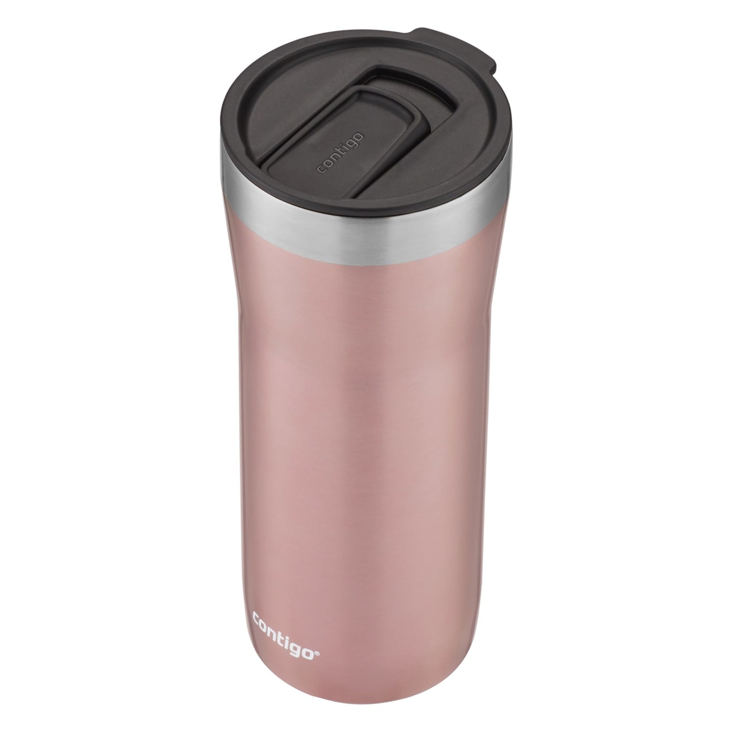 Contigo Streeterville Stainless Steel Tumbler with Plastic Straw and Splash-Proof Lid, Licorice, 32 fl. oz - 55VL