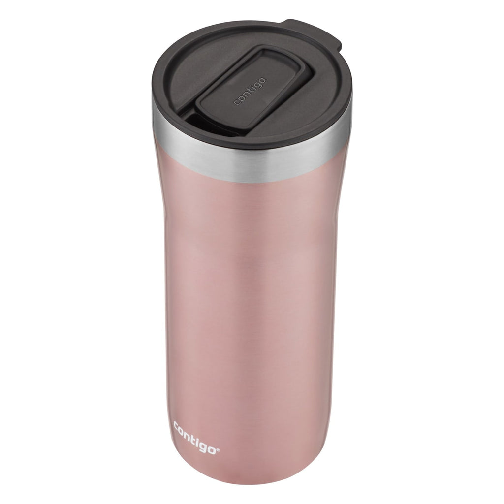 Contigo Streeterville Stainless Steel Tumbler with Plastic Straw and Splash-Proof Lid, Licorice, 32 fl. oz - 55VL