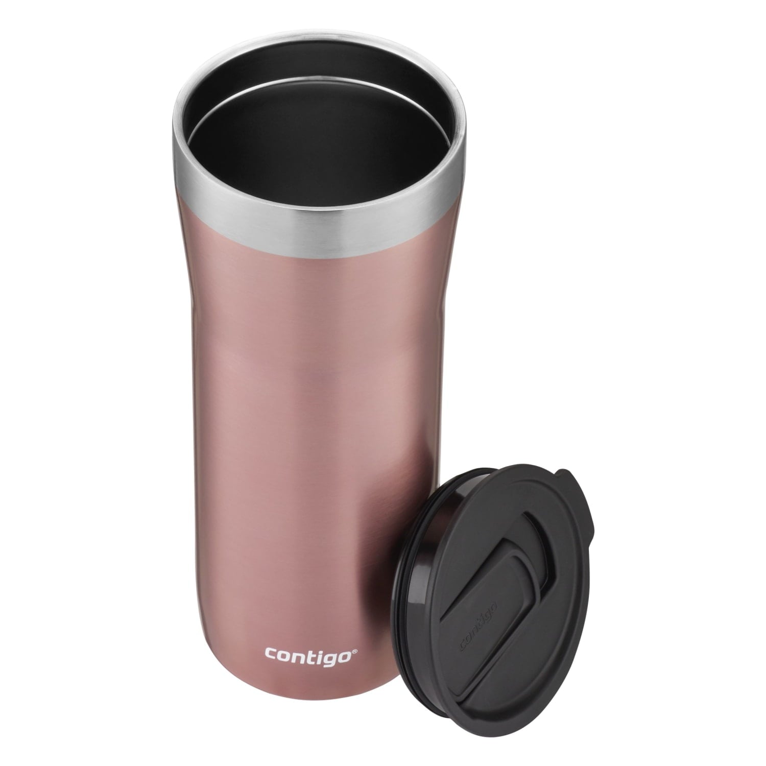 Contigo Streeterville Stainless Steel Tumbler with Plastic Straw and Splash-Proof Lid, Licorice, 32 fl. oz - 55VL