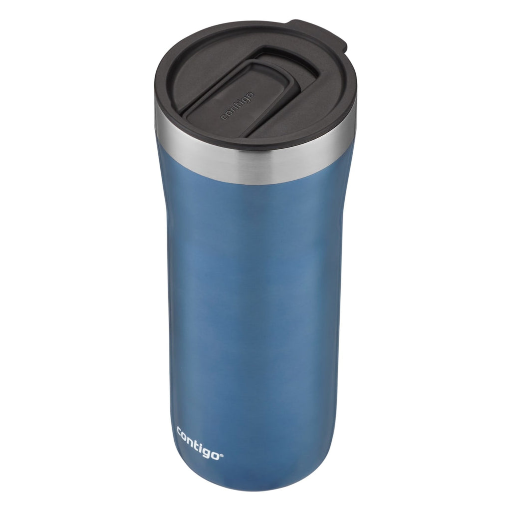 Contigo Streeterville Stainless Steel Tumbler with Plastic Straw and Splash-Proof Lid, Licorice, 32 fl. oz - 55VL
