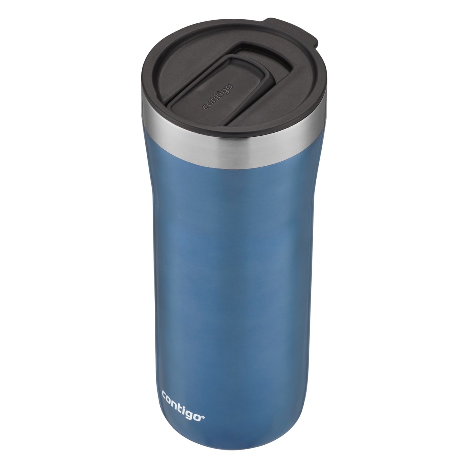 Contigo Streeterville Stainless Steel Tumbler with Plastic Straw and Splash-Proof Lid, Licorice, 32 fl. oz - 55VL