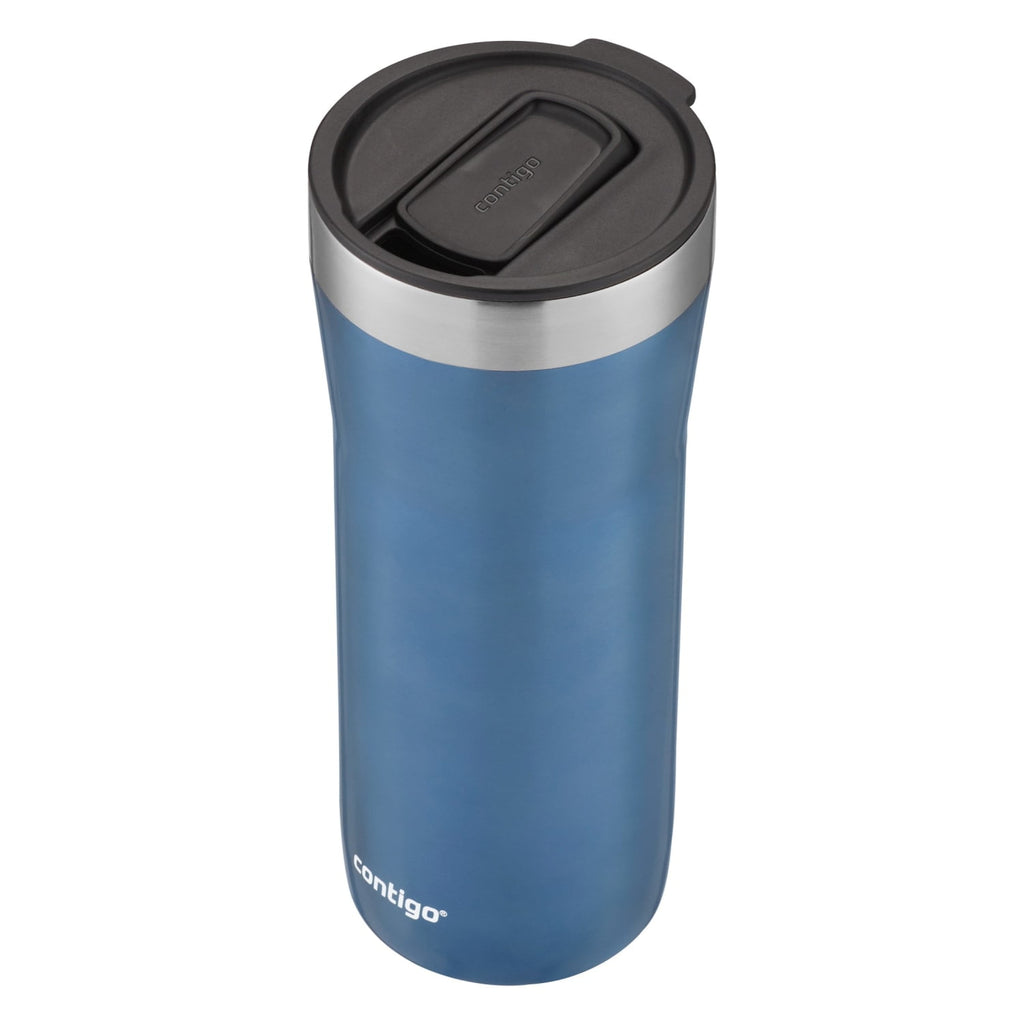 Contigo Streeterville Stainless Steel Tumbler with Plastic Straw and Splash-Proof Lid, Licorice, 32 fl. oz - 55VL