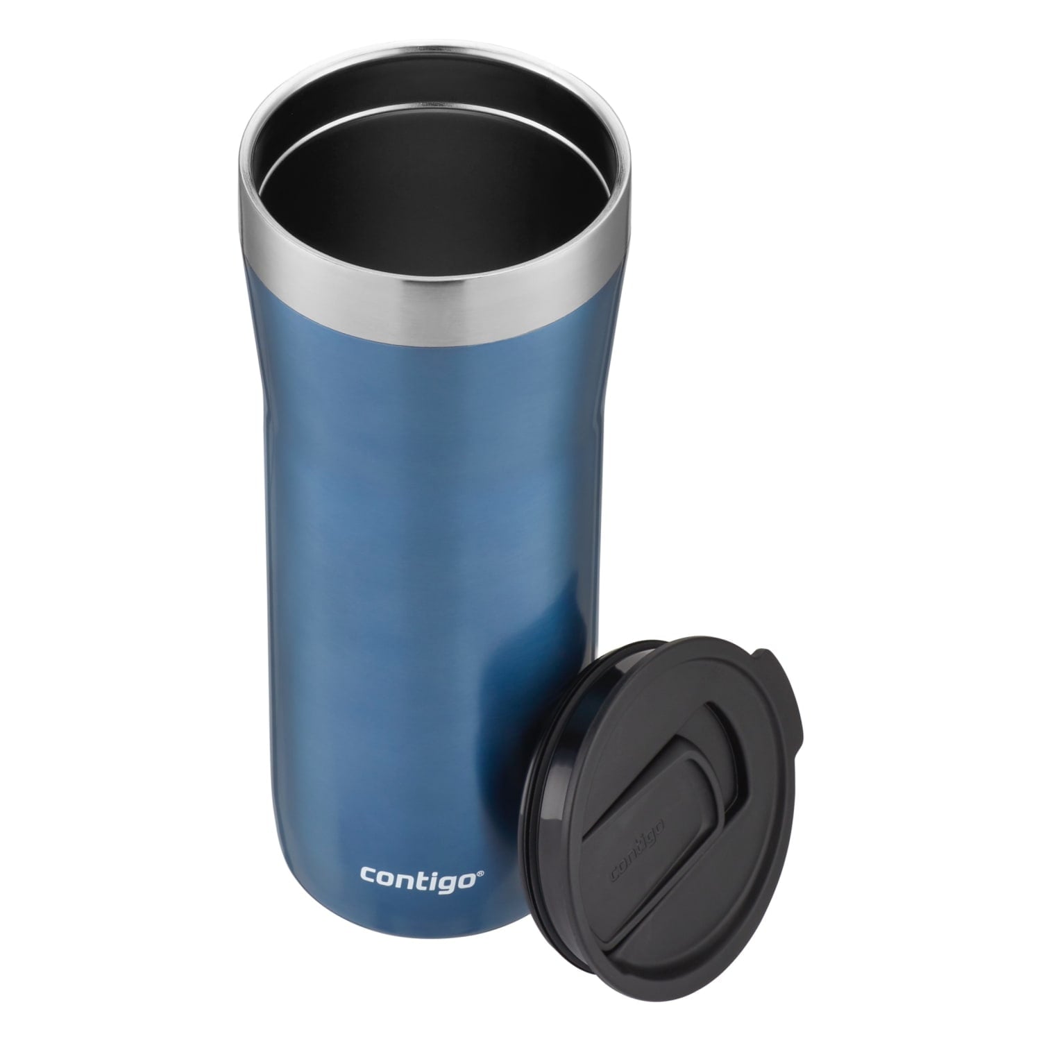 Contigo Streeterville Stainless Steel Tumbler with Plastic Straw and Splash-Proof Lid, Licorice, 32 fl. oz - 55VL
