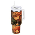 30 oz Insulated Stainless Steel Tumbler Double Wall Stainless Steel Tumbler with 2-Way Drinking Beautiful Fall Scene - OZ9B