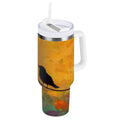 30 oz Insulated Stainless Steel Tumbler Double Wall Stainless Steel Tumbler with 2-Way Drinking Birds on A Wire - 0W9C