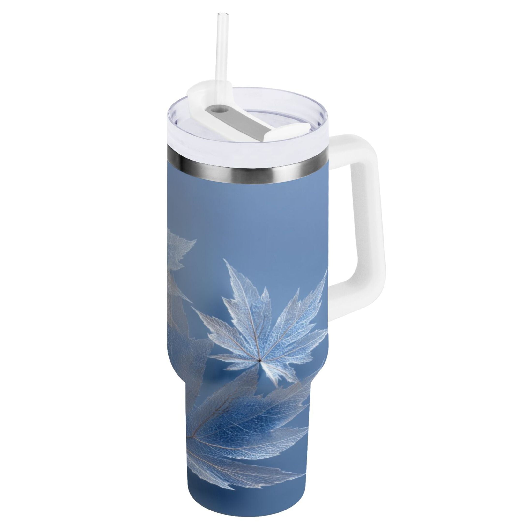 30 oz Insulated Stainless Steel Tumbler Double Wall Stainless Steel Tumbler with 2-Way Drinking Glass Mapleleaves - 6DC1