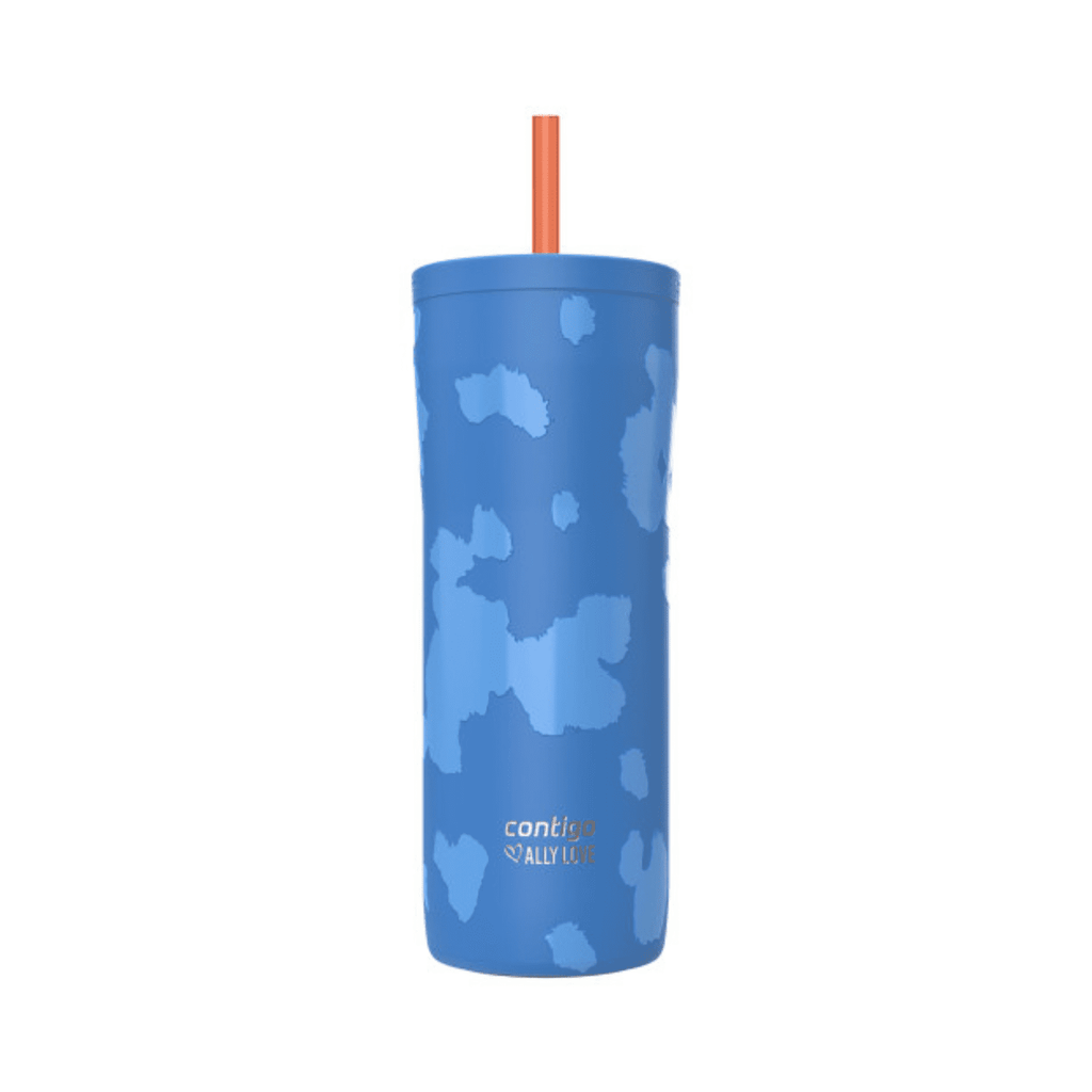 Contigo x Ally Love Streeterville 2.0 Stainless Steel Tumbler with Straw, 24 oz, Stellar Jay - TPEN