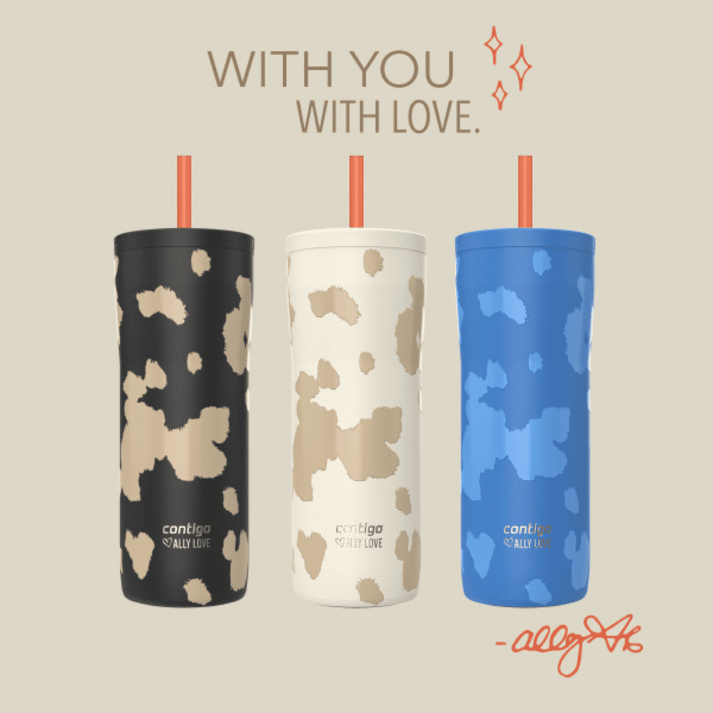 Contigo x Ally Love Streeterville 2.0 Stainless Steel Tumbler with Straw, 24 oz, Stellar Jay - TPEN