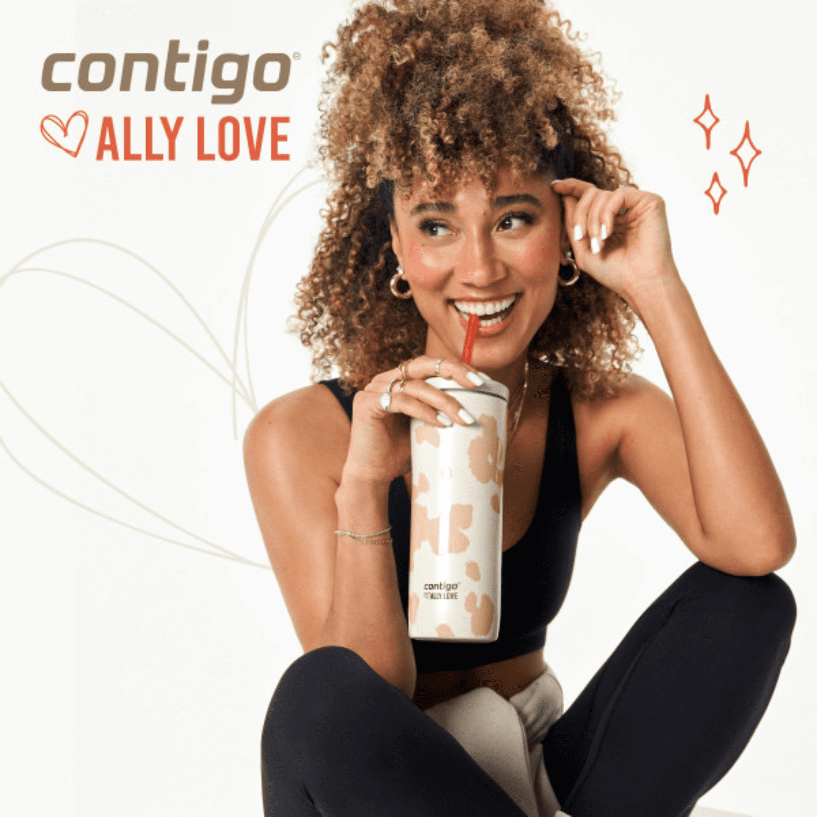 Contigo x Ally Love Streeterville 2.0 Stainless Steel Tumbler with Straw, 24 oz, Stellar Jay - TPEN