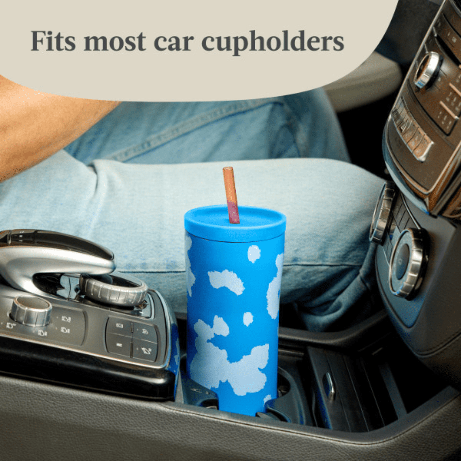 Contigo x Ally Love Streeterville 2.0 Stainless Steel Tumbler with Straw, 24 oz, Stellar Jay - TPEN
