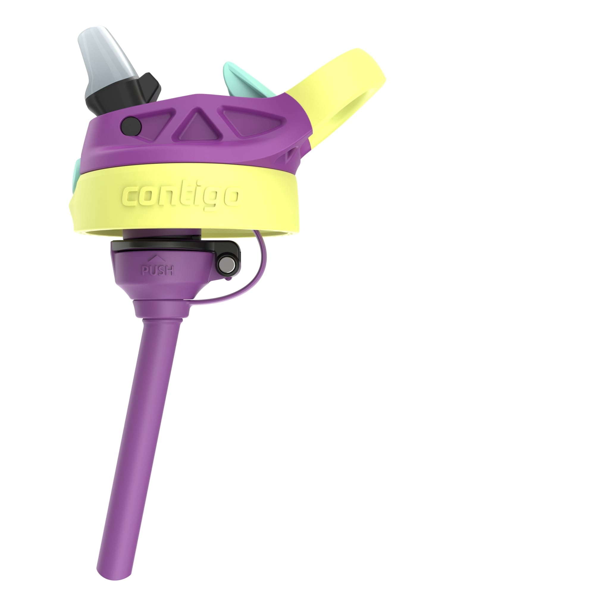 (4 pack) Contigo Kids Water Bottle with Redesigned AUTOSPOUT Straw, 14 oz, Grape Forest Haven - MRSP
