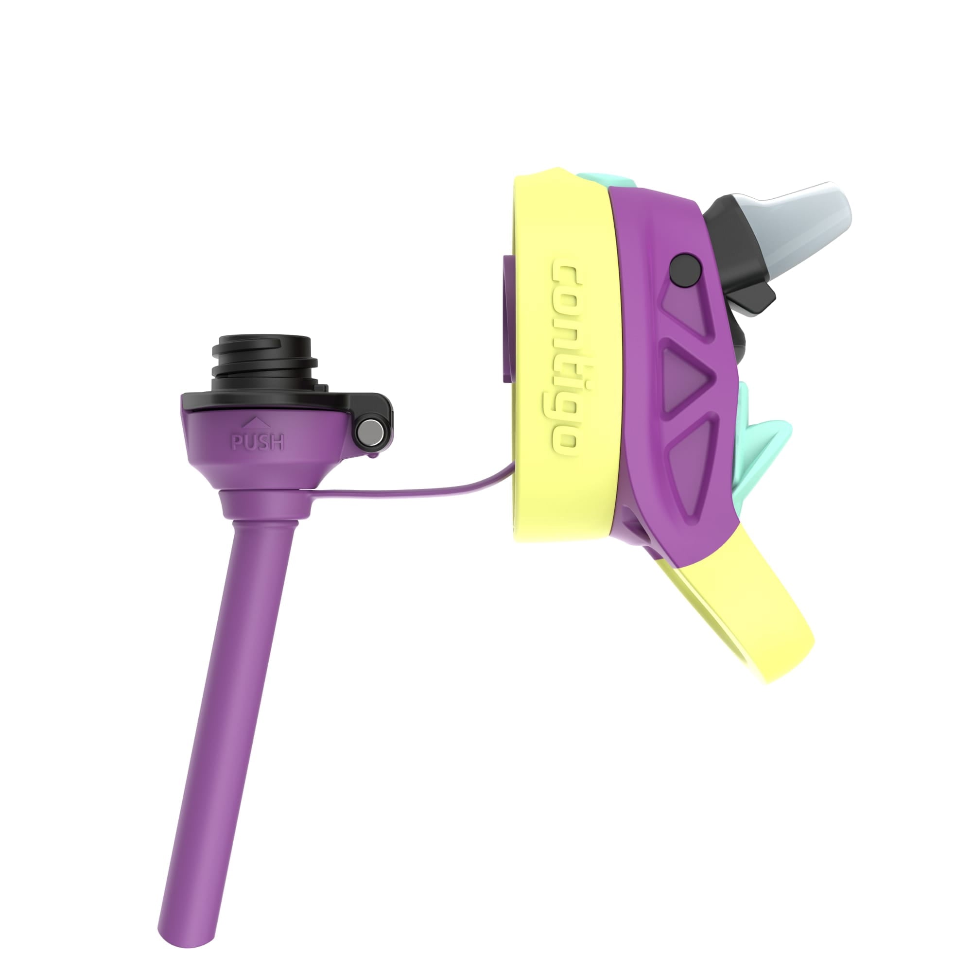 (4 pack) Contigo Kids Water Bottle with Redesigned AUTOSPOUT Straw, 14 oz, Grape Forest Haven - MRSP