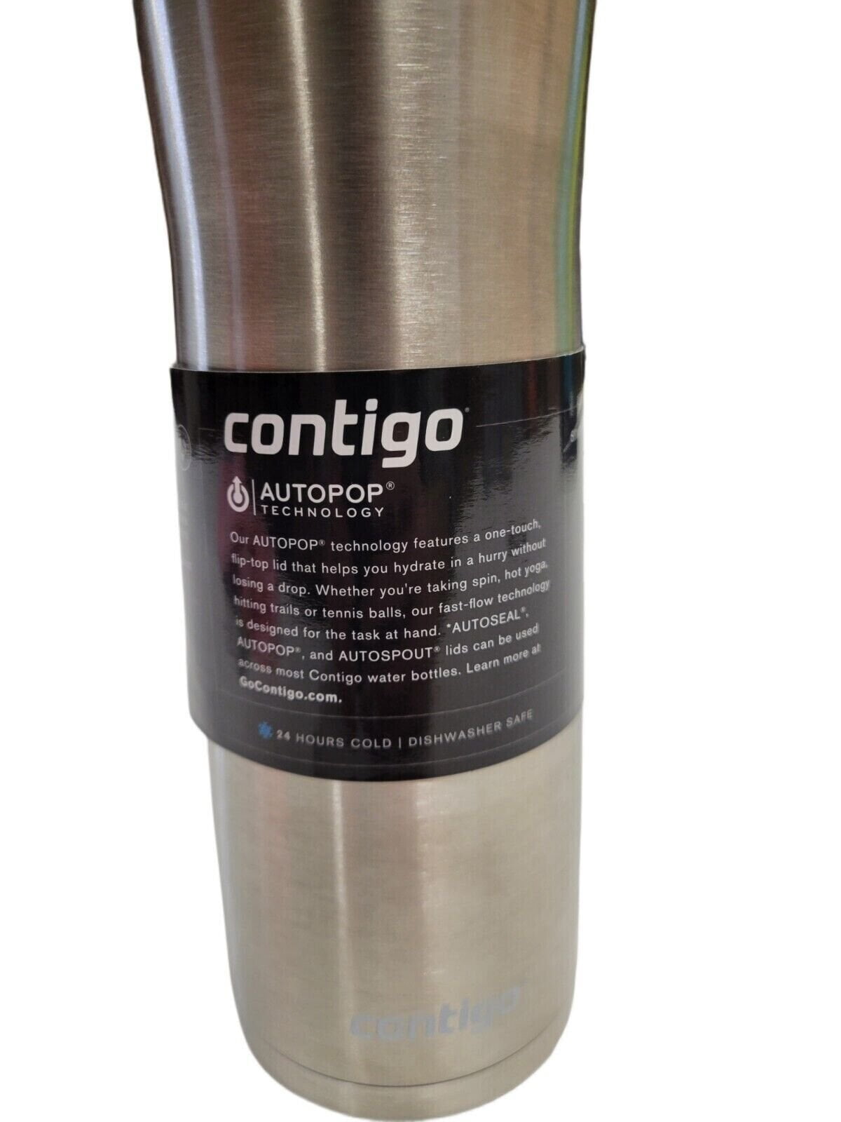 Contigo 20 oz. Jackson Chill 2.0 Water Bottle - Stainless Steel w/Licorice - 6G9T