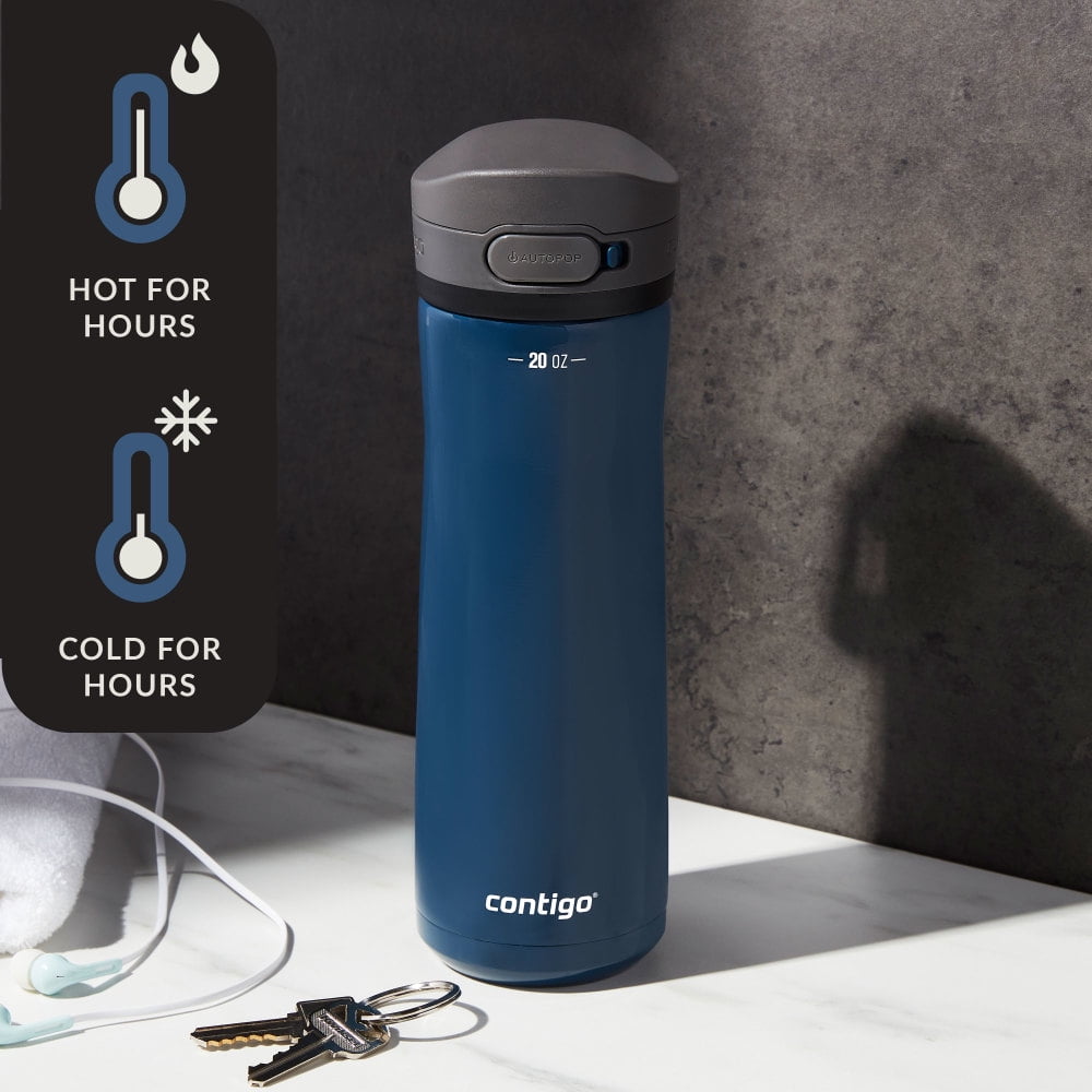 Contigo 20 oz. Jackson Chill 2.0 Water Bottle - Stainless Steel w/Licorice - 6G9T