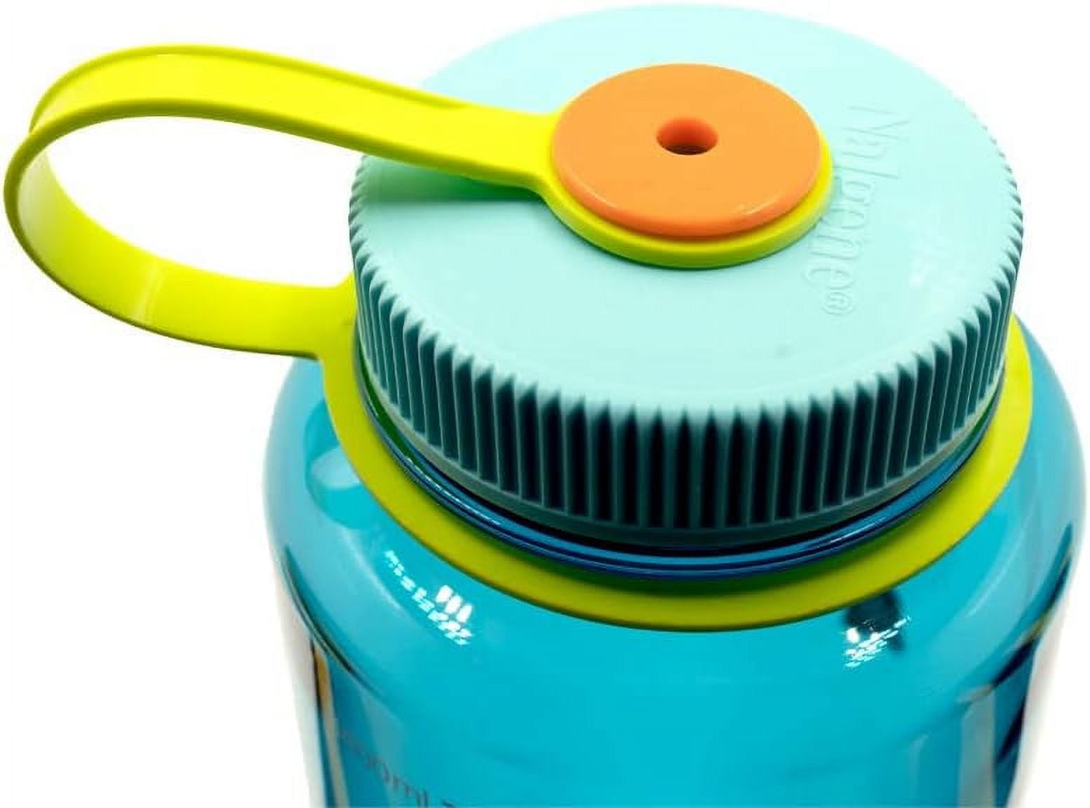 Nalgene Sustain Tritan BPA-Free Water Bottle Made with Material Derived from 50% Plastic Waste (using ISCC certified mass balance), 48 OZ, Wide Mouth, Blue - 8KWM