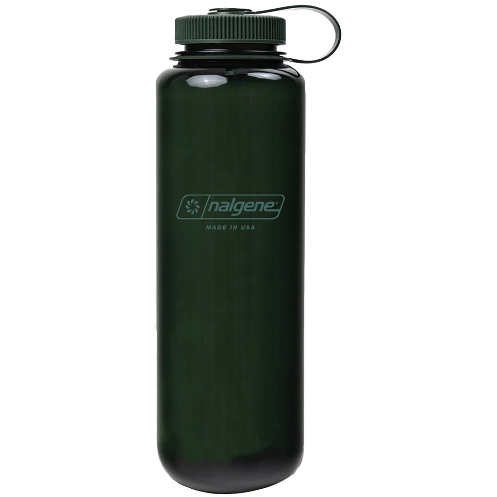 Nalgene Sustain Tritan BPA-Free Water Bottle Made with Material Derived from 50% Plastic Waste (using ISCC certified mass balance), 48 OZ, Wide Mouth, Blue - 8KWM