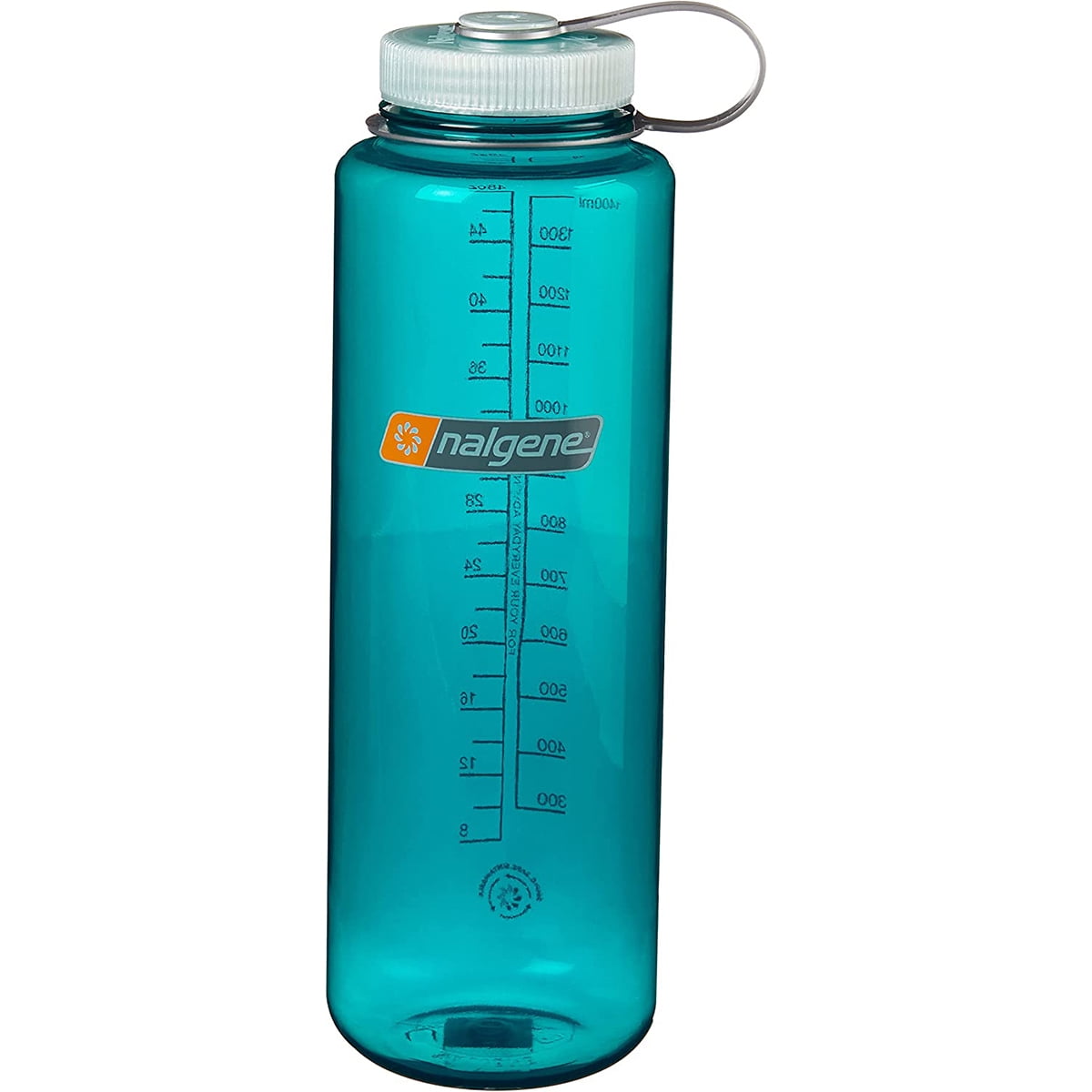 Nalgene Sustain Tritan BPA-Free Water Bottle Made with Material Derived from 50% Plastic Waste (using ISCC certified mass balance), 48 OZ, Wide Mouth, Blue - 8KWM