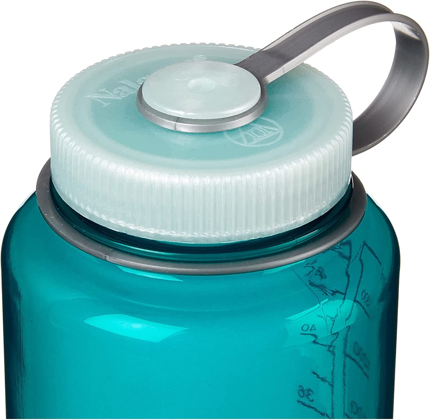 Nalgene Sustain Tritan BPA-Free Water Bottle Made with Material Derived from 50% Plastic Waste (using ISCC certified mass balance), 48 OZ, Wide Mouth, Blue - 8KWM