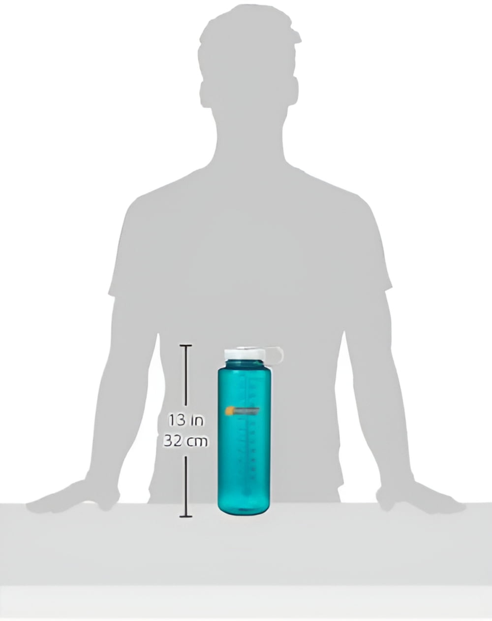 Nalgene Sustain Tritan BPA-Free Water Bottle Made with Material Derived from 50% Plastic Waste (using ISCC certified mass balance), 48 OZ, Wide Mouth, Blue - 8KWM