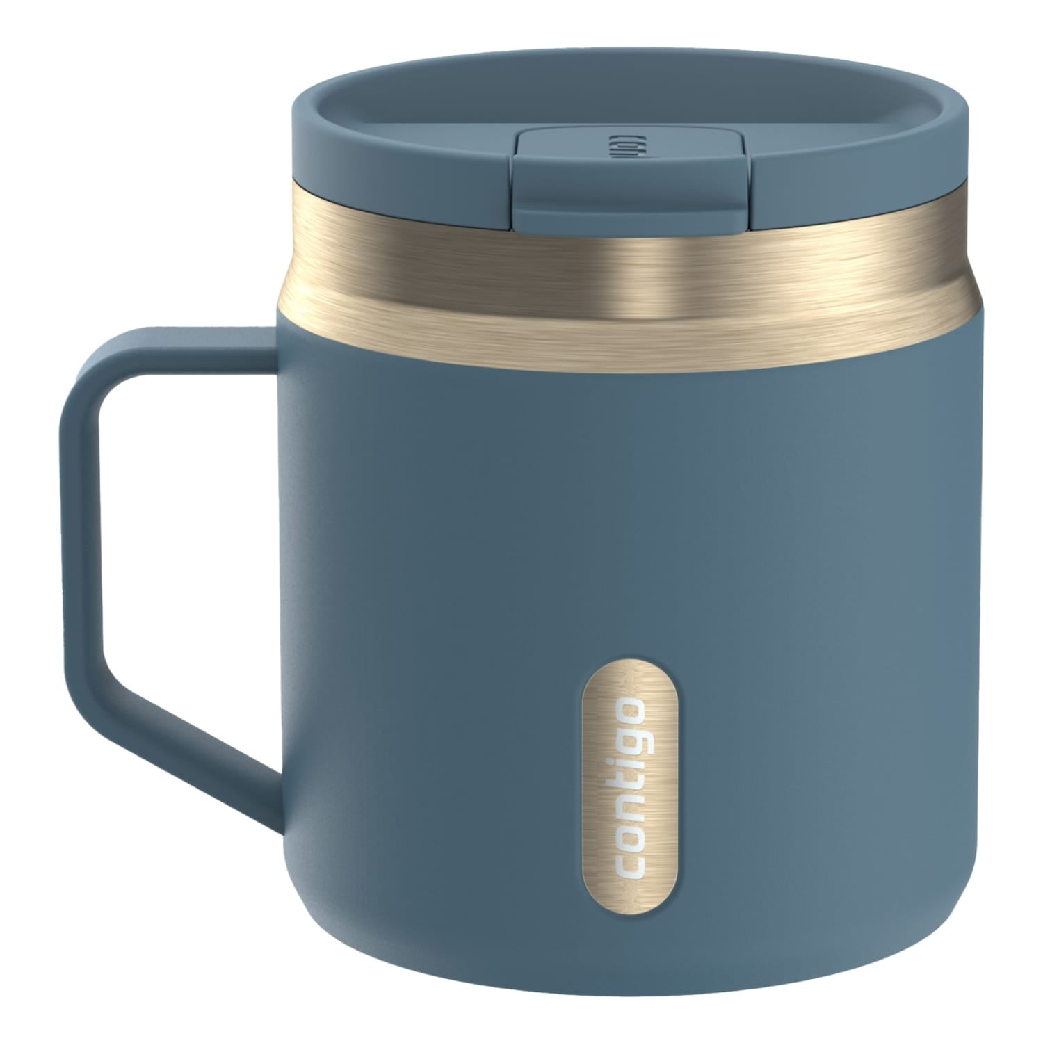 Contigo SnapSeal Leakproof Stainless Steel Reusable Travel Tumbler,Black/Bronze, 14 oz - 0IOR
