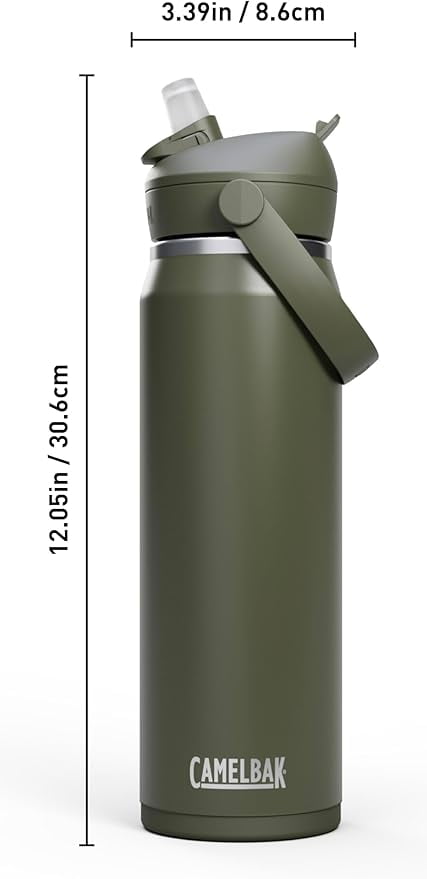 CamelBak Thrive™ Flip Straw Insulated Stainless Steel Water Bottle, 25 oz, Sierra Red - O9AJ