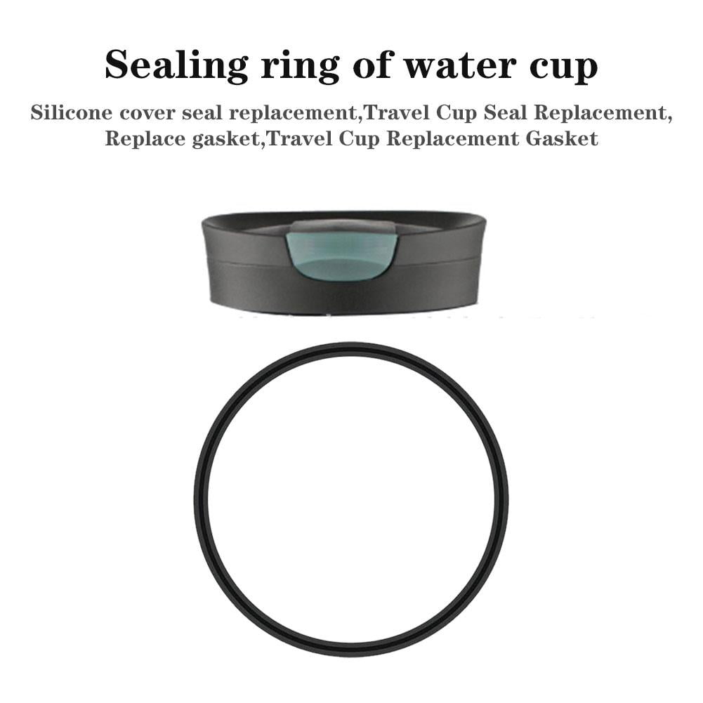 6 Pcs Replacement Rubber Lid Seals Compatible with 16 &amp; 20 oz Contigo Snapseal Byron Travel Mug , Leak-Proof Rubber Seals Lid Gaskets Replacement for Contigo Mugs (Black) - A3RH
