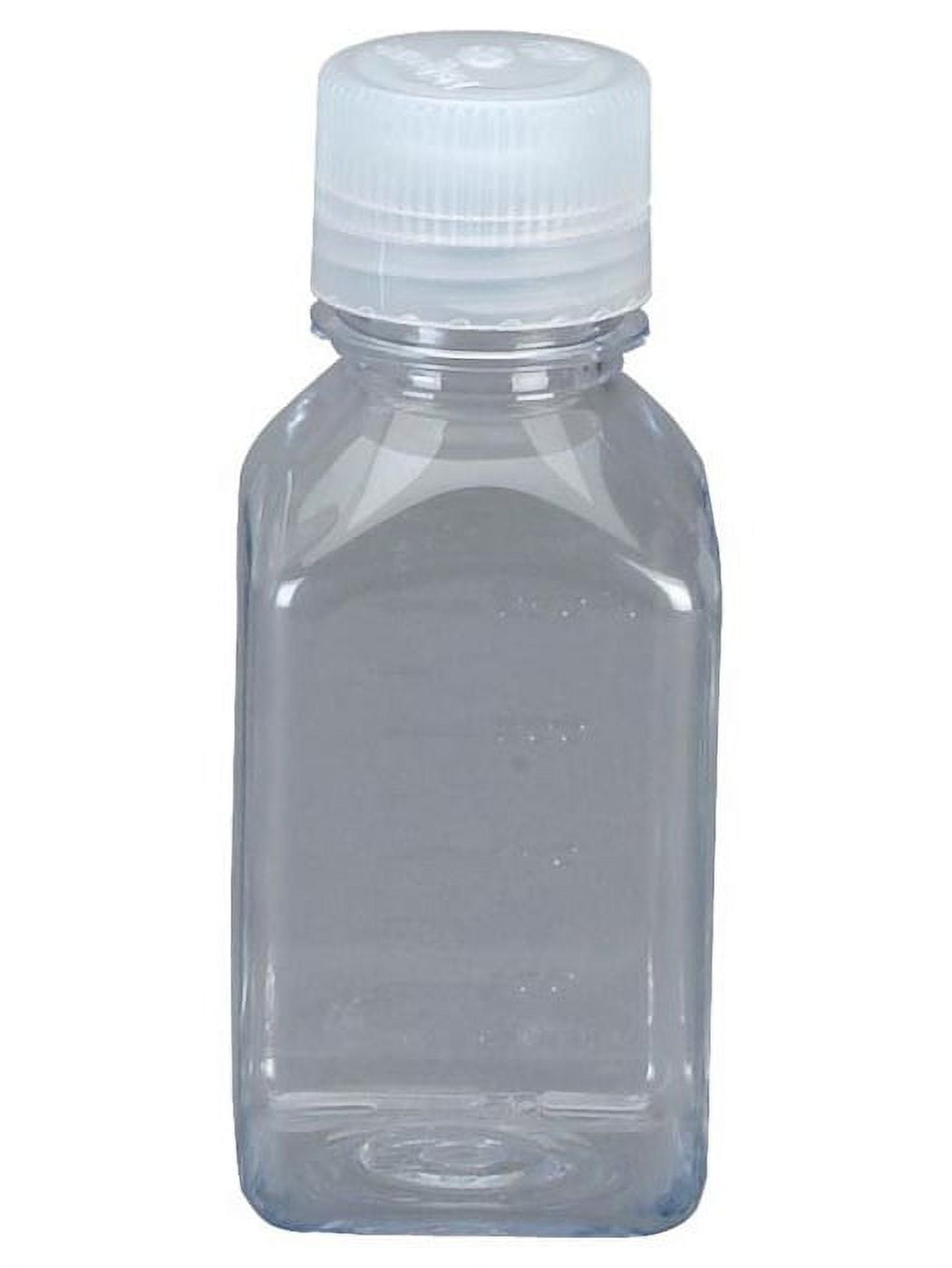 Nalgene Transparent Lexan Polycarbonate Square Storage Bottle - 8 oz. - Clear - CGL0