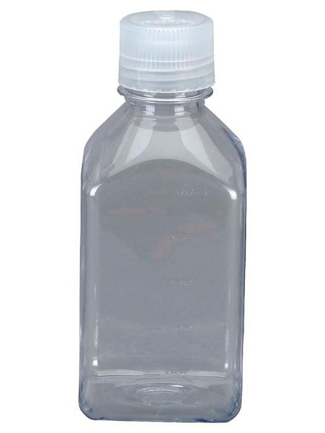 Nalgene Transparent Lexan Polycarbonate Square Storage Bottle - 8 oz. - Clear - CGL0