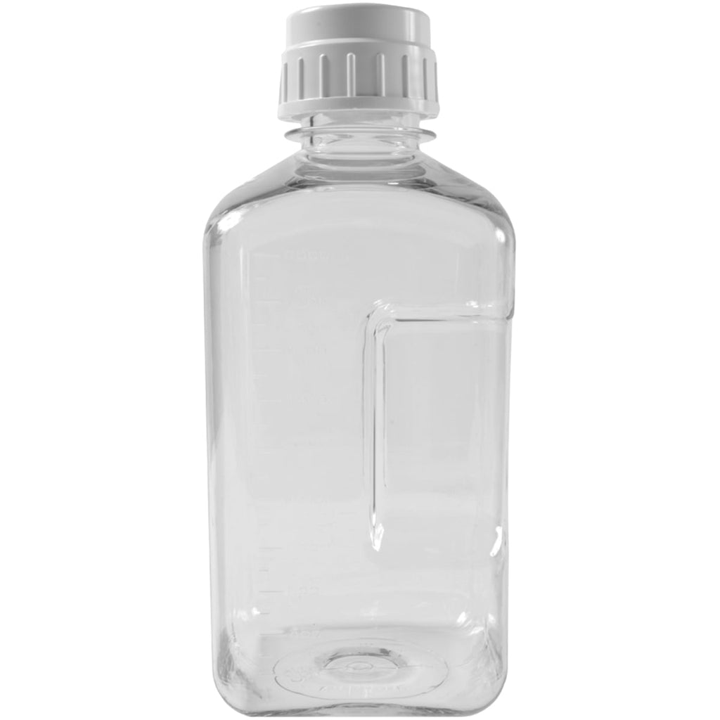 Nalgene Transparent Lexan Polycarbonate Square Storage Bottle - 8 oz. - Clear - CGL0