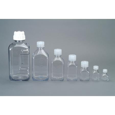 Nalgene Transparent Lexan Polycarbonate Square Storage Bottle - 8 oz. - Clear - CGL0