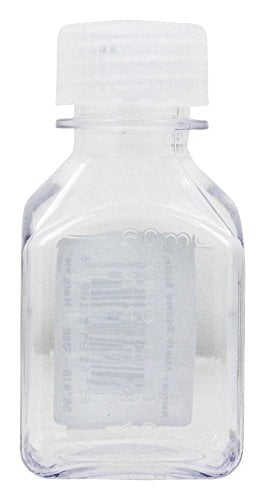 Nalgene Transparent Lexan Polycarbonate Square Storage Bottle - 8 oz. - Clear - CGL0