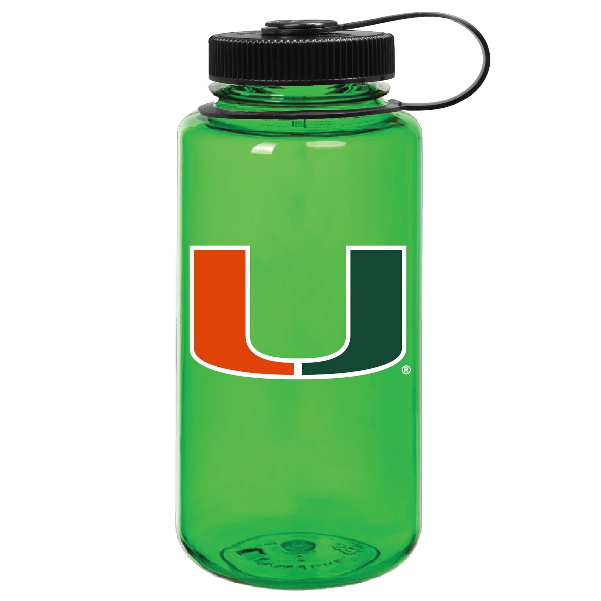 Green Miami Hurricanes 32oz. Nalgene Sustainable Wide Mouth Water Bottle - 9FRP