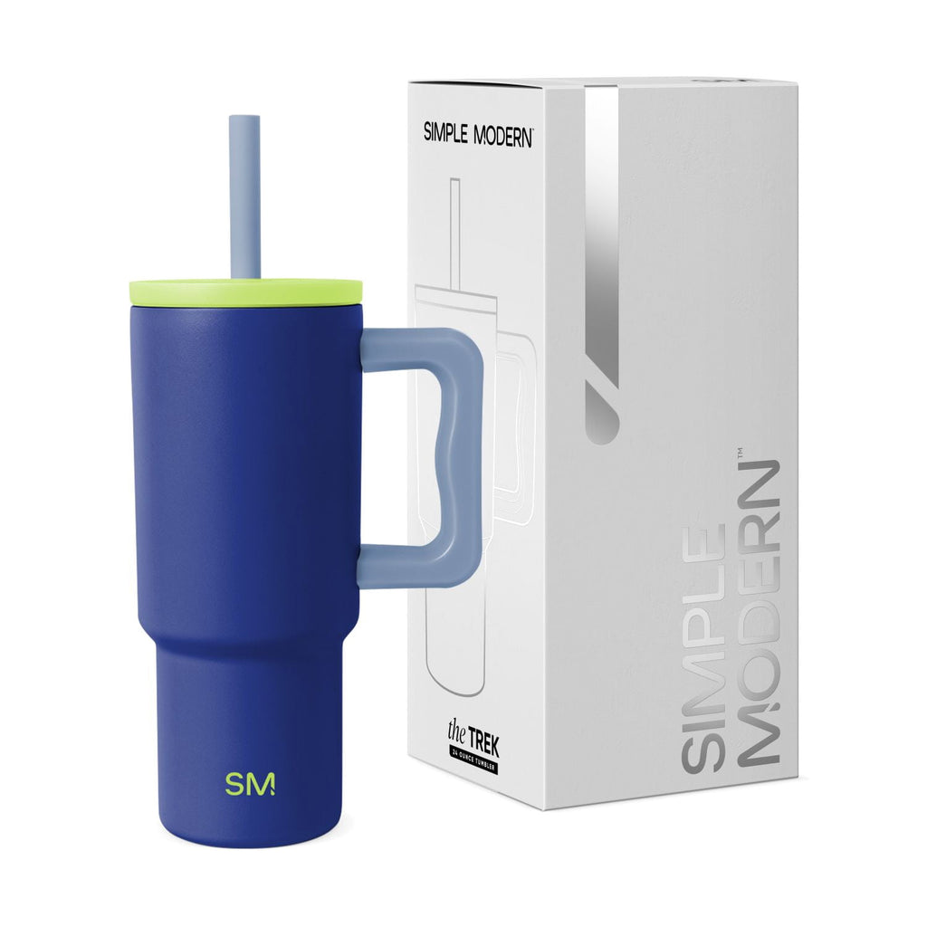Simple Modern 24oz Trek Tumbler with handle and Silicone Straw Lid | Asteroid - H80X