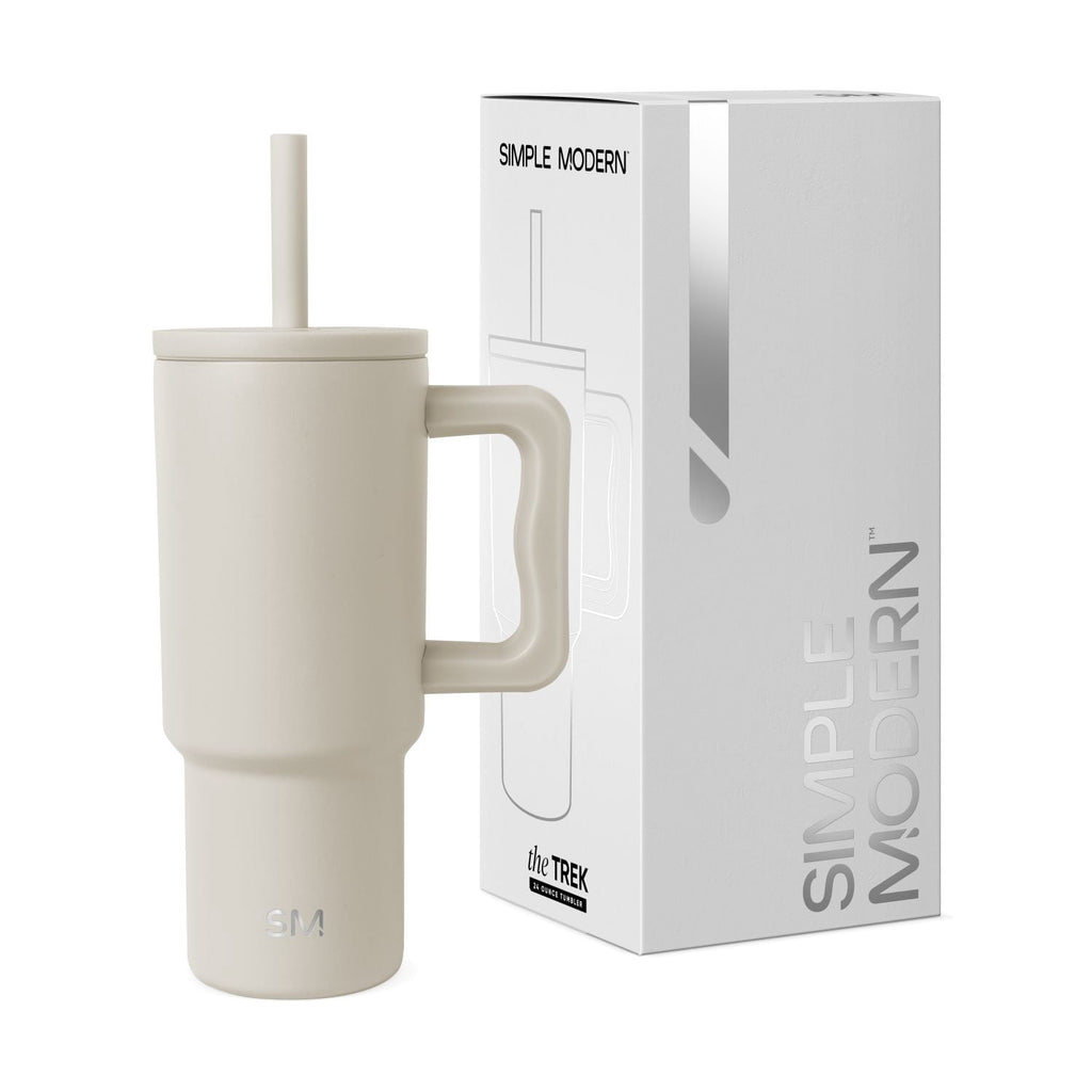 Simple Modern 24oz Trek Tumbler with handle and Silicone Straw Lid | Asteroid - H80X
