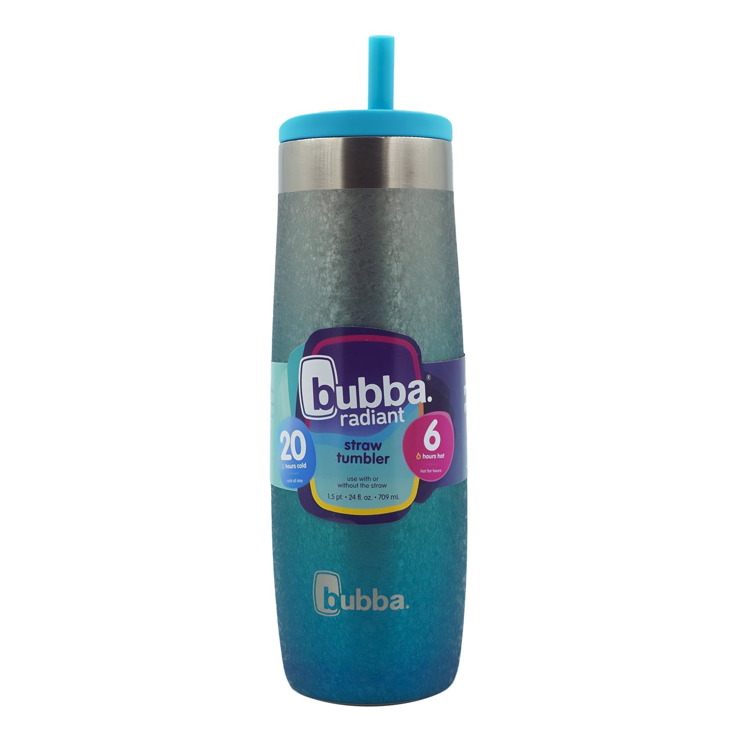 Bubba 24 oz. Radiant Stainless Steel Straw Tumbler - Scuba Crystalized Ombre - RLP1