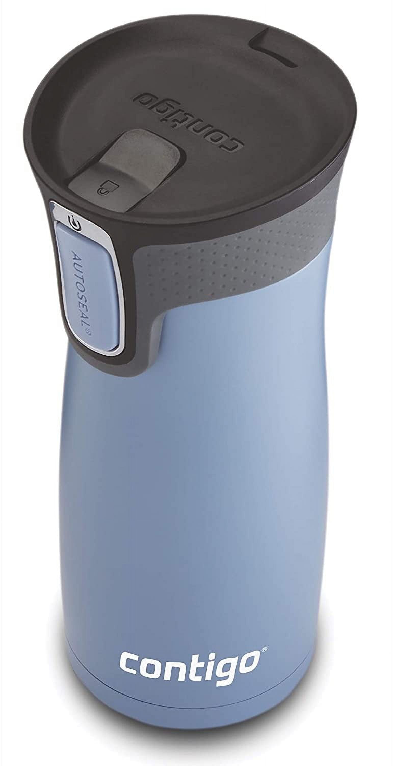 Contigo AUTOSEAL West Loop 2.0 Travel Mug, 16 oz., Stainless Steel with Black Button - INVB